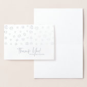 シルバーパーソナライズされたに感謝する 箔カード (ディスプレー)