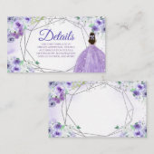 シルバーパープルキンセアニラ詳細カード エンクロージャーカード (正面/裏面)