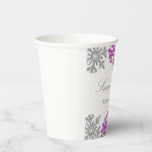 シルバーパープルスノーフレークウィンタースウィート16 紙コップ (右)