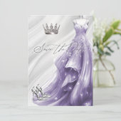 シルバーパープルスパークルドレスキンセアニラ救デート 招待状 (スタンド正面)