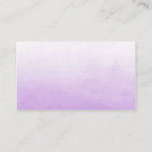 シルバーパープルベビーシャワーおむつラッフルチケット エンクロージャーカード (裏面)