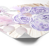 シルバーパープルボホバタフライキンセニェラウェルカム ポスター (角)