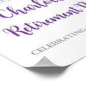 シルバーパープルリタイアメントパーティー8.5x11 ポスター (角)