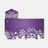 シルバーパープル冬30歳の誕生日ありがとう フェイバーボックス (折り畳みなし)