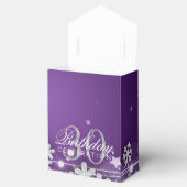 シルバーパープル冬30歳の誕生日ありがとう フェイバーボックス (オープン)