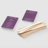 シルバーパープル結婚のメニュー ハンドファン (組立なし)