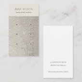 シルバーパールレザーテクスチャ3イヤリングディスプレイ 名刺 (正面/裏面)