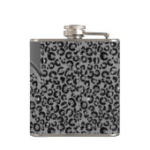 シルバーヒョウ手書きネームメタル フラスク (裏面)