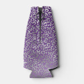 シルバーヒョウ柄パープルグラデーション ボトルクーラー (裏面)