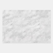 シルバーヒョウ柄 ラッピングペーパーシート (正面3)