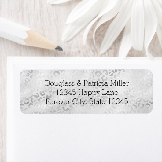 シルバーヒョウ柄 ラベル (インサイチュ)