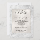 シルバーヒョウ柄 招待状 (正面)