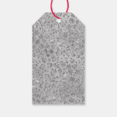 シルバーヒョウ灰色ニャーニャーキティキャット ギフトタグ (裏面)