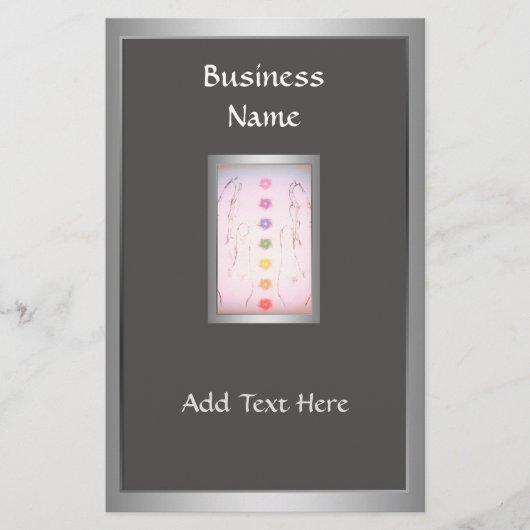 シルバーヒーリングハンドホリスティックテンプレート チラシ (正面)