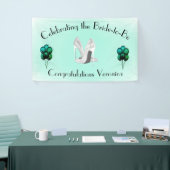 シルバーヒールでミント花嫁おめでとうございます 横断幕 (トレードショー)