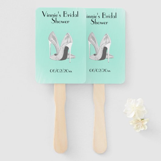 シルバーヒール・オン・ミントパーソナル ハンドファン (正面&裏面)