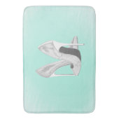 シルバーヒール・オン・ミント バスマット (正面縦)