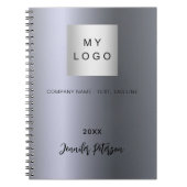 シルバービジネスのロゴ名 ノートブック (正面)