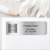 シルバービジネスのロゴ差出人住所 ラベル (インサイチュ)