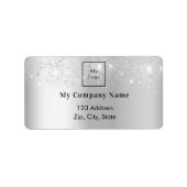 シルバービジネスのロゴ差出人住所 ラベル (正面)