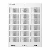 シルバービジネスのロゴ差出人住所 ラベル (フルシート)