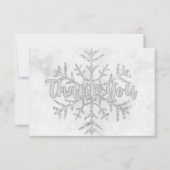 シルバービジネスエレガント企業のホリデー サンキューカード (正面)