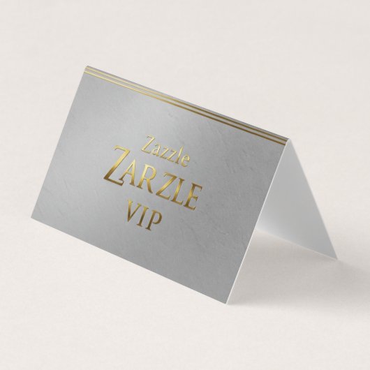 シルバービジネスカードカスタム 名刺 (正面)