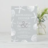 シルバービーチテーマシーシェルズリハーサルディナー 招待状 (スタンド正面)