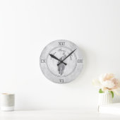 シルバーピエレガントーコックアクリル壁時計 ラウンド壁時計 (ホーム)