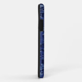 シルバーピセス〔占星術の〕十二宮図サインネイビーブルーデジタル迷彩柄 Case-Mate iPhoneケース (裏面/右)