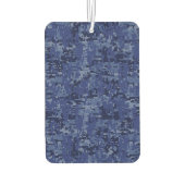 シルバーピセス〔占星術の〕十二宮図シンボルネイビーブルーデジタル迷彩柄 カーエアーフレッシュナー (裏面)