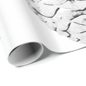 シルバーピネコーンホワイトラッピング紙 ラッピングペーパー (ロールコーナー)