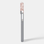 シルバーピンクのグリッタードリップ名 Case-Mate iPhoneケース (裏面 / 左)