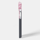 シルバーピンクのドリップスフローラ名スクリプト Case-Mate iPhoneケース (裏面 / 左)