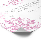 シルバーピンクの雪おむつラッフル ポスター (角)