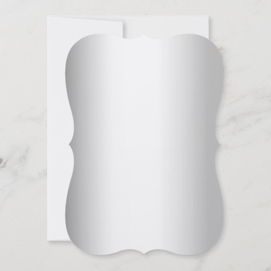 シルバーピンクエレガントのフローラ結婚高級 招待状 (裏面)