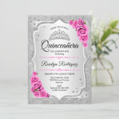 シルバーピンクキンセアニェラ招待状 招待状 (スタンド正面)