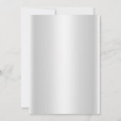 シルバーピンクダマスクボウスウィート16招待状 招待状 (裏面)