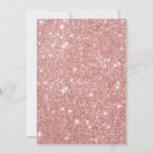 シルバーピンクフクロムーンベビーシャワー 招待状 (裏面)