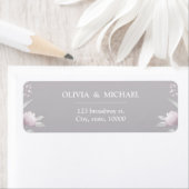 シルバーピンクフローラチノワセリー差出人住所 ラベル (インサイチュ)