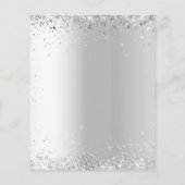 シルバーピンク花模様結婚ズのメニュー (裏面)