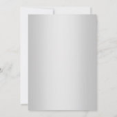 シルバーピンク金ゴールドエレガントな結婚式招待状 招待状 (裏面)