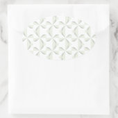 シルバーピンホイール 楕円形シール (バッグ)