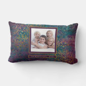 シルバーピーコックカラーズのクリスマスピース金ゴールド写真 ランバークッション (裏面)