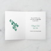 シルバーピースヘブル賛美スのユダヤ人のマザルトフ カード (内部)