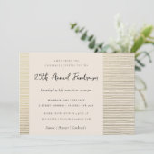 シルバーピーチストライプのスケッチ線企業のイベント 招待状 (スタンド正面)