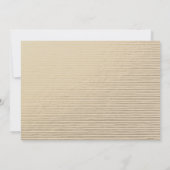 シルバーピーチストライプのスケッチ線企業のイベント 招待状 (裏面)