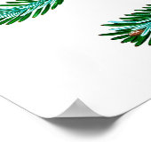 シルバーフィアボタニカルプリント#2ホームデコールウォールアート ポスター (角)