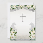 シルバーフィエスタガールバプテスマ《キリスト教》洗礼式や命名式 招待状 (裏面)