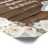 シルバーフィエスタボーイバプテスマと誕生日歓迎 ポスター (角)